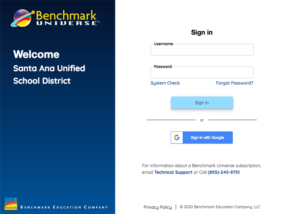 Benchmark Universe Benchmark Universe